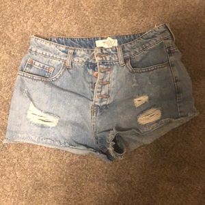 high waisted Denim shorts